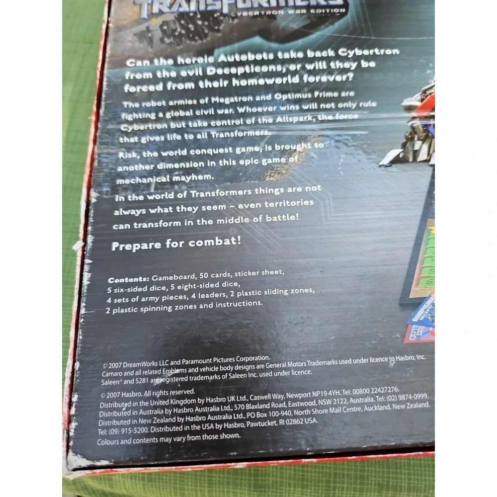 Risk Transformers Cybertron War Battle Edition Board Game COMPLETE - Picture 11 of 11